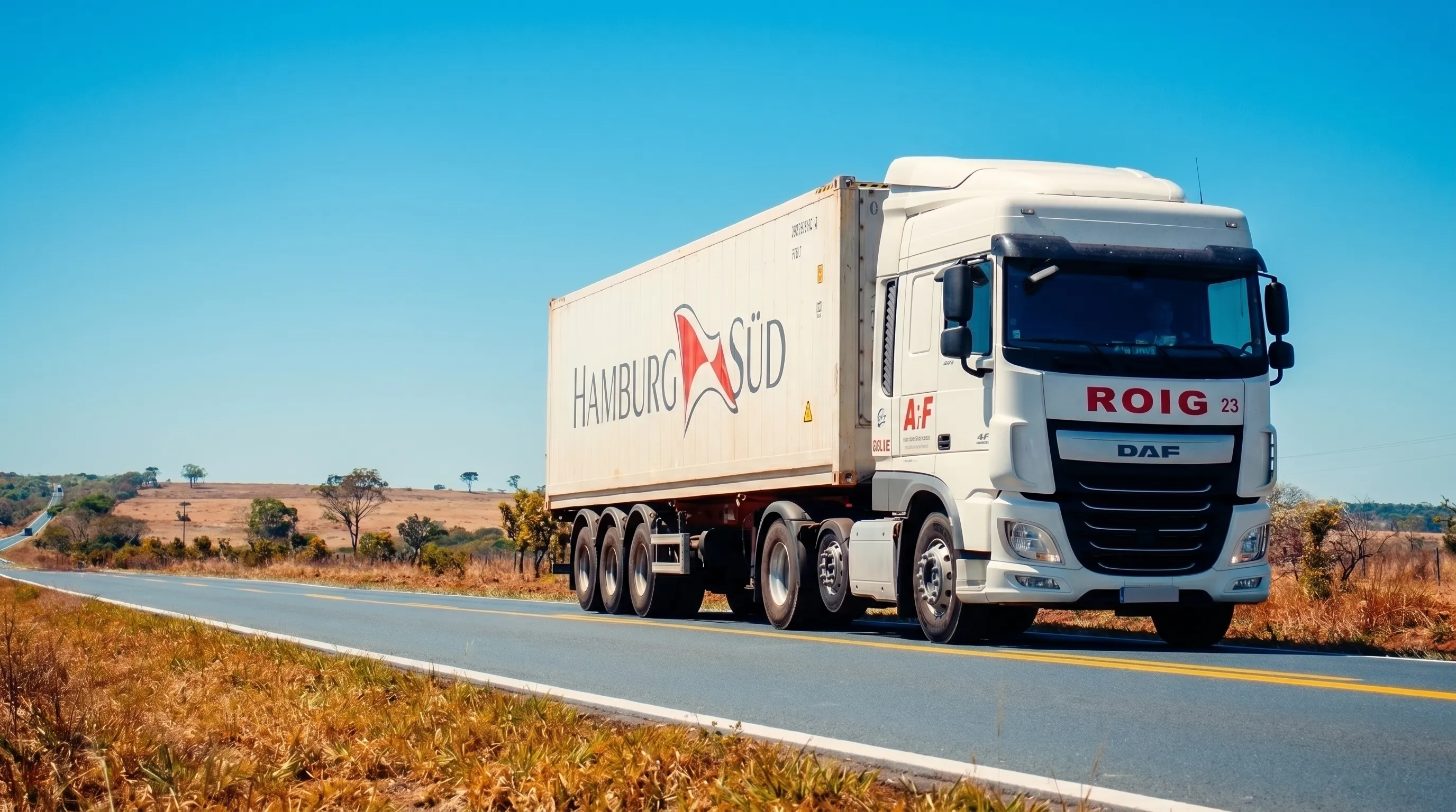 Camión de Transportes Alfredo Roig en ruta